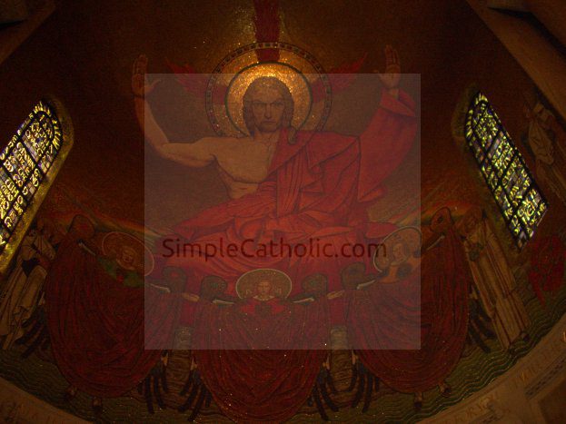 National Shrine of the Immaculate Conception – Jesus Mosaic - Simple Catholic